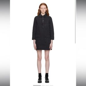 A.P.C. Black Aurelia Denim Minidress
